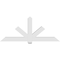 Ekena Millwork Kennewick Architectural Grade PVC Gable Bracket, 84"W x 35"H x 6"D x 6"F, 10/12 Pitch GBP084X35X0606KEN00 - alternate 2
